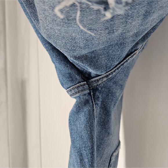 DL1961 Light Patchwork High Rise Vintage Ankle Patti Straight Jeans 26 - Picture 8 of 11